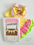 Lemonade Stand hairbow, choose single or double stacked - Darling Little Bow Shop