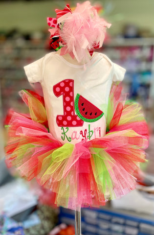 Watermelon Birthday Tutu Outfit with Diaper Cover 9 month Carter brand / Short Sleeve Watermelon Birthday Tutu Outfit with Diaper Cover 9 month Carter brand / Short Sleeve