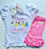 When you wish upon a star princess shirt - Darling Little Bow Shop