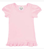 Pink Tractor Shirt for girls - Darling Little Bow Shop