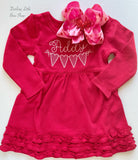 Red Valentine Dress for girls - Darling Little Bow Shop