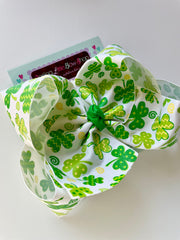 Shamrock Hairbow - choose 4-5" or 6" bow