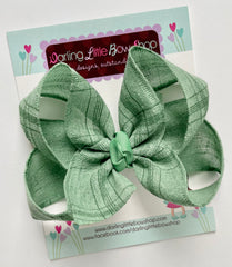Sage Green Hairbow