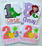 Dinosaur Birthday bodysuit or shirt ANY AGE - Darling Little Bow Shop