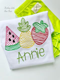 Summer Fruit Girls shirt, ruffle shirt, tank or bodysuit - Darling Little Bow Shop