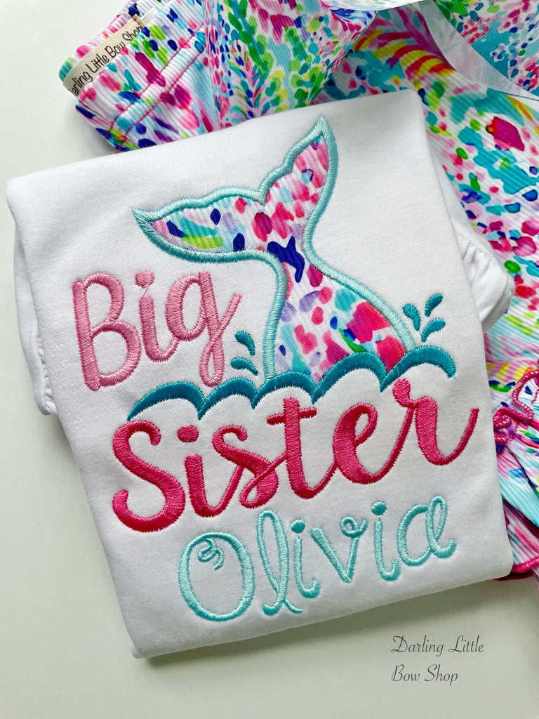 big sister mermaid shirt
