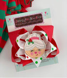Mrs Claus Hairbow - Darling Little Bow Shop
