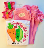 Peas & Carrots Valentine shirt or bodysuit for girls - Darling Little Bow Shop