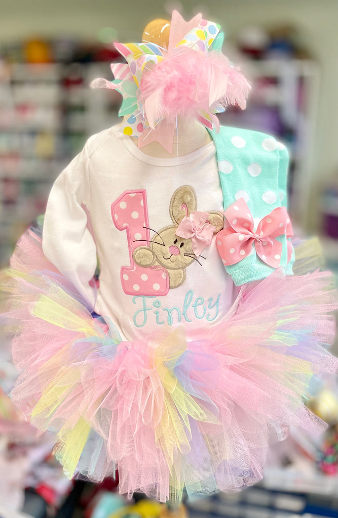First Birthday Tutu Outfit, Some Bunny Is One 12m long sleeve First Birthday Tutu Outfit, Some Bunny Is One 12m long sleeve