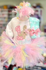 First Birthday Tutu Outfit, Some Bunny Is One