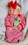 Family Christmas Pajamas - infant to adult sizes with flying reindeer - Darling Little Bow Shop