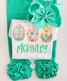 Mint Ruffle Icing Capris - Darling Little Bow Shop
