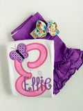 Butterfly Bow, Butterfly Hairbow, choose 3", 4-5" or 6" - Darling Little Bow Shop