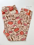 Pumpkin Vines Button Leggings - Darling Little Bow Shop