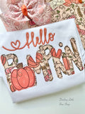 Hello Pumpkin shirt - Darling Little Bow Shop