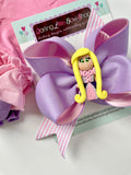 Rapunzel hairbow - Darling Little Bow Shop