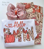 Hello Pumpkin shirt - Darling Little Bow Shop