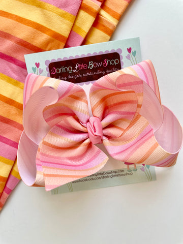 Autumn Sunset Hairbow - Darling Little Bow Shop