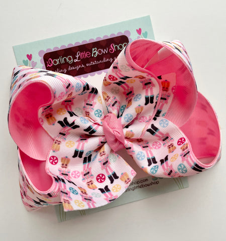 Nutcracker bow - choose from 3 sizes - Darling Little Bow Shop