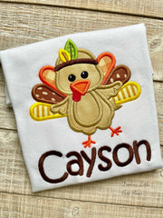 Turkey Bodysuit or Shirt for Baby Boys