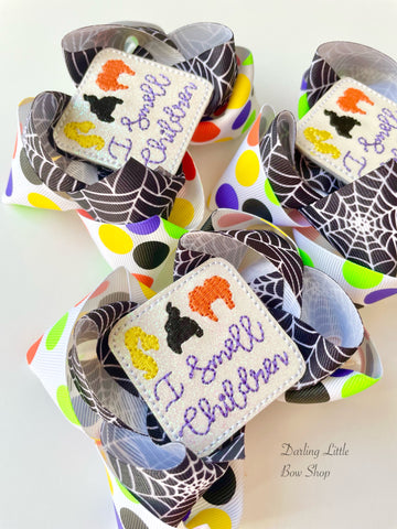 Ready to Ship Hocus Pocus hairbow for Halloween - Darling Little Bow Shop
