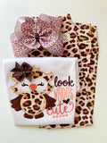 Autumn Ombre Cheetah print Button Leggings - Darling Little Bow Shop