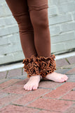 Turkey Truffles Ruffle Leggings - Brown Icings Ruffle Leggings - Darling Little Bow Shop