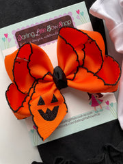 Jack O Lantern HairBow
