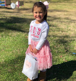 Valentine Name shirt or bodysuit for girls - red and pink personalized top - Darling Little Bow Shop