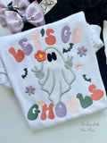 Let’s Go Ghouls ghost shirt for girls - Darling Little Bow Shop