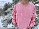 Pink Sweetheart Tonal monogram sweatshirt - Darling Little Bow Shop