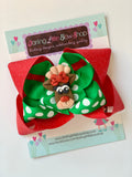 Reindeer Hairbow - Darling Little Bow Shop