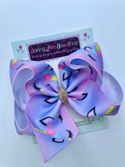 Lavender Unicorn hairbow