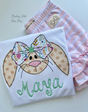 Girls Floppy Bunny Shirt or Bodysuit for girls - Darling Little Bow Shop