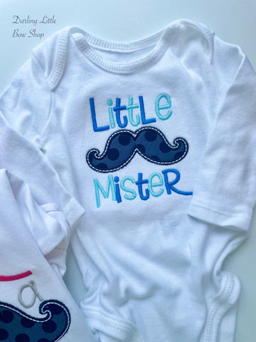 Little Mister, Little Brother Shirt or bodysuit - Darling Little Bow Shop
