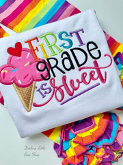 School is Sweet shirt, kindergarten, 1st grade, PreK, etc