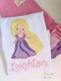 Rapunzel bodysuit or shirt for girls - Darling Little Bow Shop