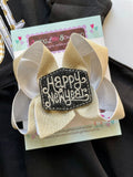 Happy New Year hairbow - Darling Little Bow Shop