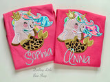 Mermaid Unicorn Girls Tank or Ruffle Shirt - Darling Little Bow Shop