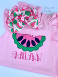 Watermelon Romper for baby girls - Darling Little Bow Shop
