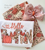 Pumpkin Vines Hairbow - Darling Little Bow Shop