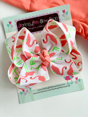 Flamingo bow, Flamingo Coral Hairbow