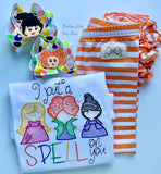 Hocus Pocus pigtail hairbows for Halloween - Darling Little Bow Shop