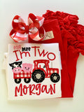 Oink Moo I’m Two Shirt or bodysuit for girls - Darling Little Bow Shop