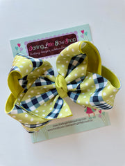 Modern Mix hairbow - choose 4-5" or 6"