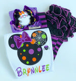 Miss Mouse Halloween Spider shirt, ruffle shirt, tank or bodysuit - Darling Little Bow Shop