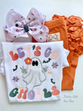 Let’s Go Ghouls ghost shirt for girls - Darling Little Bow Shop