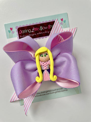 Rapunzel hairbow - Darling Little Bow Shop