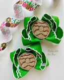 Samoa Cookie Hairbows, Girl Scouts Bows - Darling Little Bow Shop