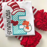 Girls Cat in the Hat Shirt - I love reading - Darling Little Bow Shop